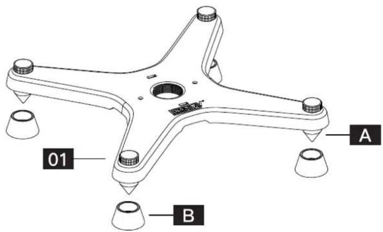 ErgoAV ERSSM3-01B - Étape 2 (Facultatif) Ajouter les couvertures aux pointes - 1