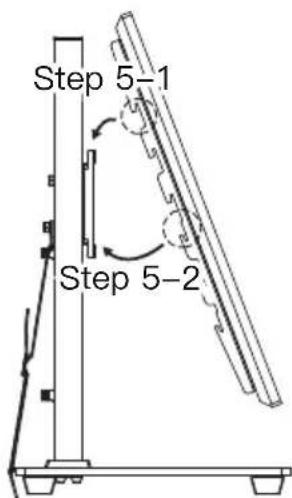 ErgoAV ERTSL2-01B - Step 5 Attach TV to the TV Plate [M] and Manage the Wires - 2