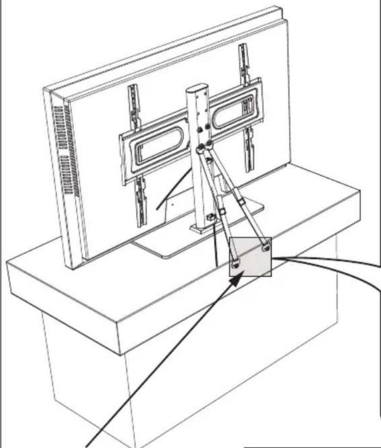 ErgoAV ERTSL2-01B - For Wooden Table Furniture Installation - 2