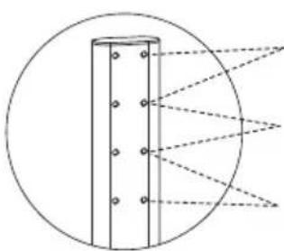 ErgoAV ERTSL2-01B - Étape 3 Connecter le la plaque TV [M] au pilier support [P] - 1