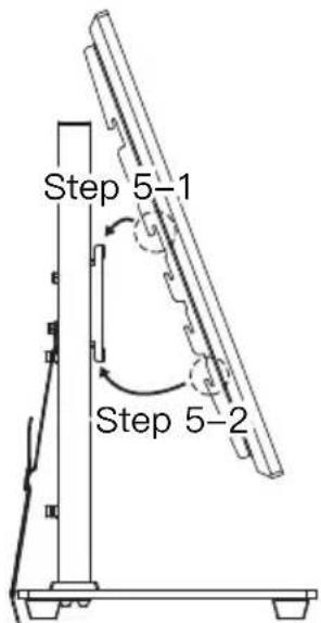 ErgoAV ERTSL2-01B - Step 5 Attach TV to the TV Plate [M] and Manage the Wires - 3