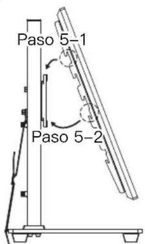 ErgoAV ERTSL2-01B - Paso 5 Fije el televisor a la placac de TV [M] y arregle los cables - 2