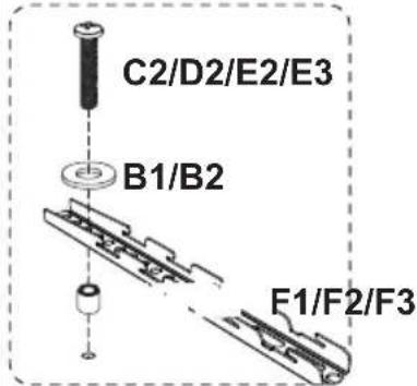 ErgoAV ERTSL2-01B - Option B (For Curved Back TV) - 1
