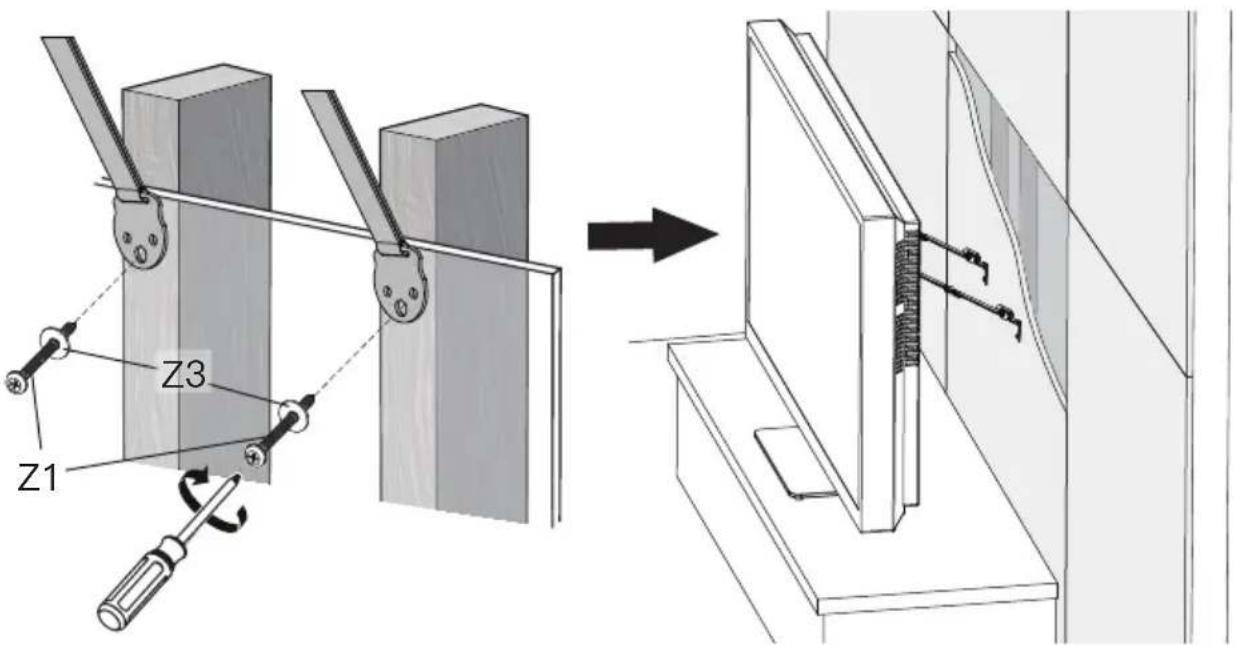 ErgoAV ERTSL2-01B - For Wooden Stud Installation - 7