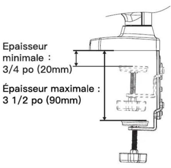 ErgoAV ERDGS1-01B - Option A : Pour le montage de la pince - 4
