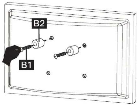 ErgoAV ERDGS1-01B - Option B (pour moniteur à dos incurvé) - 1