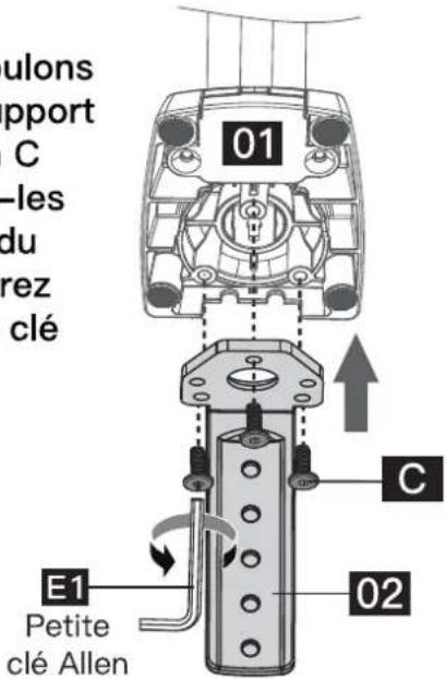 ErgoAV ERDGS1-01B - Option A : Pour le montage de la pince - 1