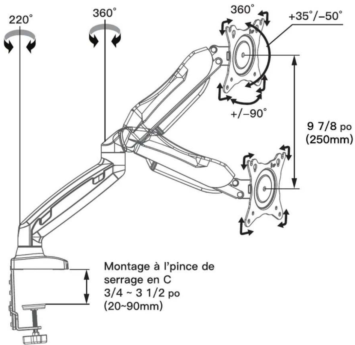 ErgoAV ERDGS1-01B - Caractéristiques du produit - 1