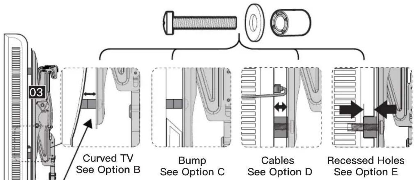 ErgoAV ERMTM2-01B - Select TV Bolts - 6