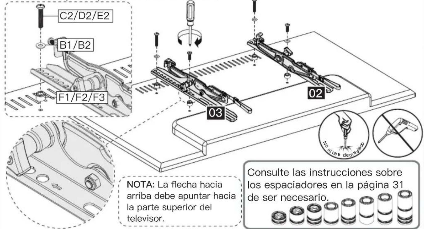 ErgoAV ERMTM2-01B - Opción C (Para televisores con parte trasera saliente) - 2