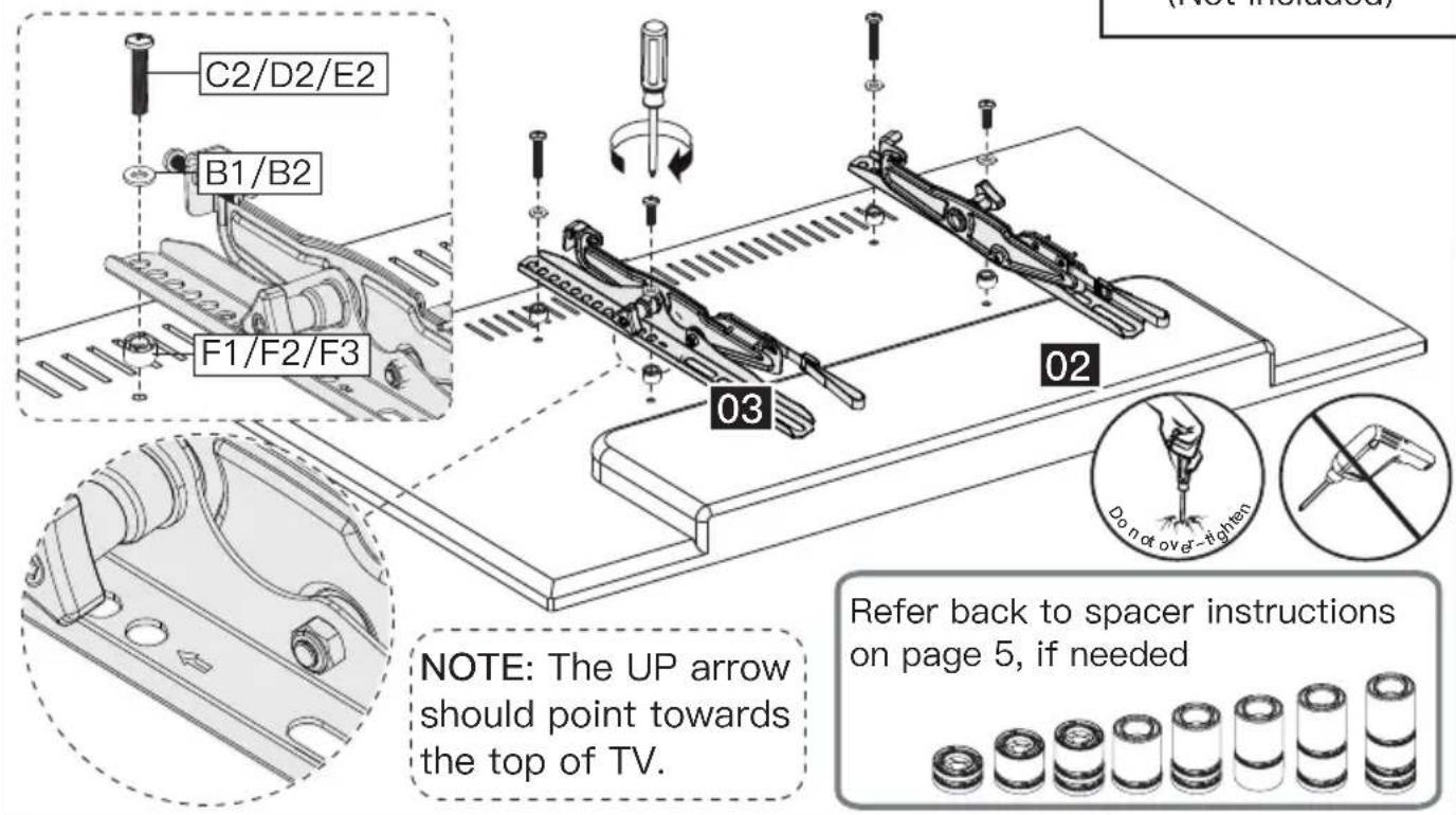 ErgoAV ERMTM2-01B - Option C (For TV with A "Bump") - 2