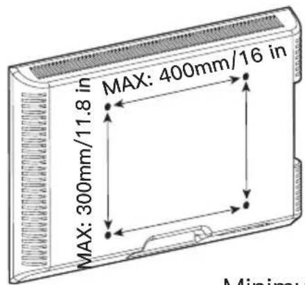 ErgoAV ERMTM2-01B - Check the VESA Pattern of Your TV before the Installation - 1