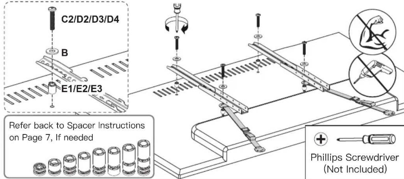 ErgoAV ERTSX1-01B - Option C (For TV with A "Bump") - 1