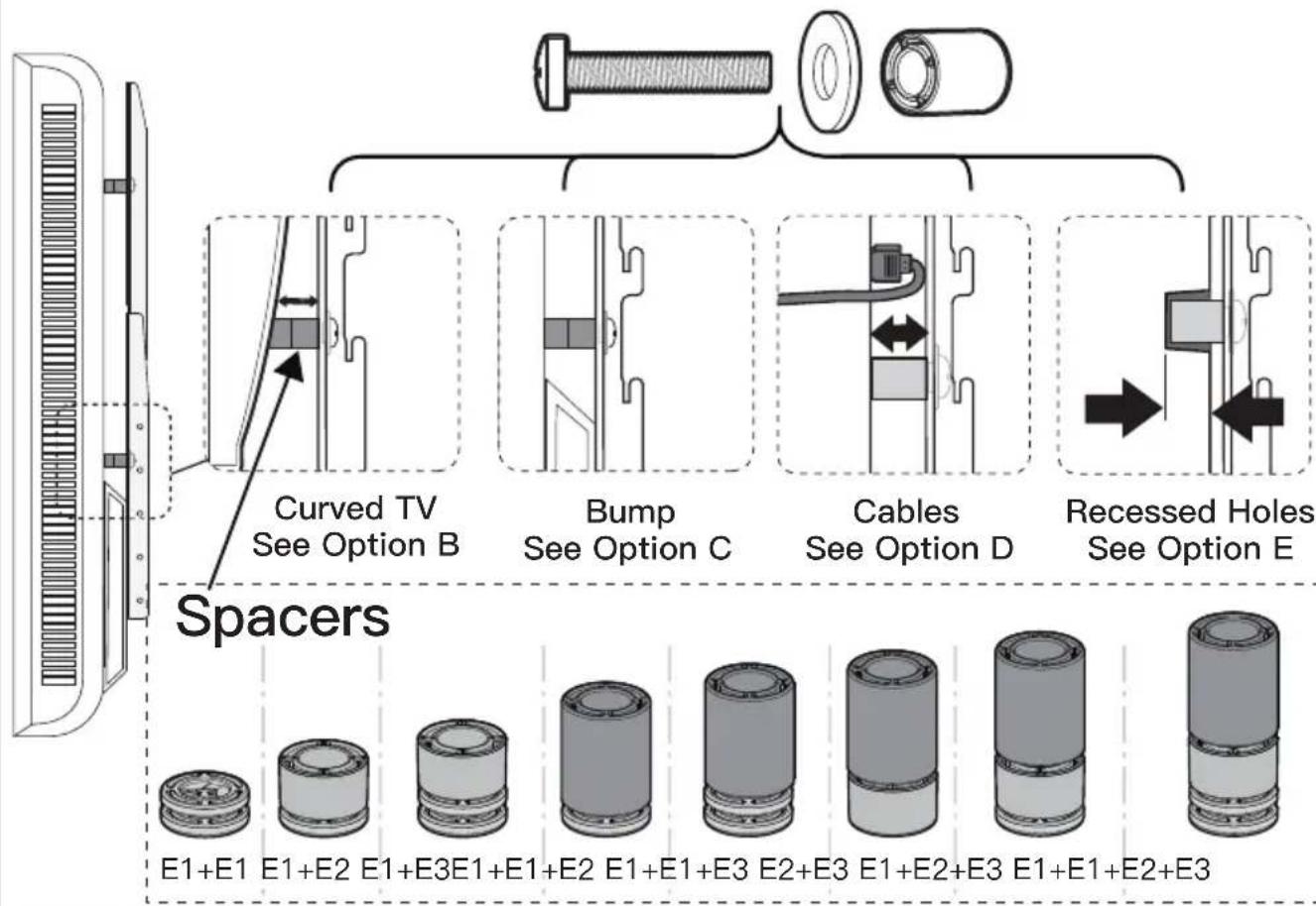 ErgoAV ERTSX1-01B - Select TV Bolts - 4