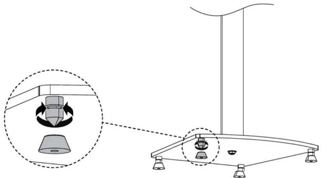 ErgoAV ERSSL1-01B - Étape 6 (Optionnel) Ajuster le niveau de base - 1