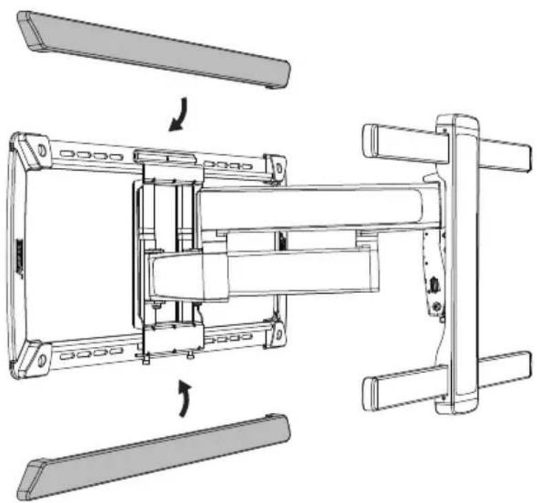 ErgoAV ERMML4-01B - Paso 3 Fije el Conjunto de brazo a la placa de pared - 2