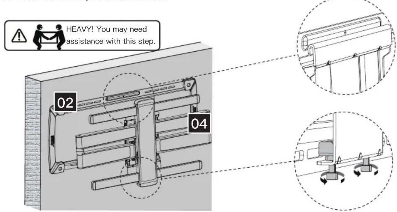 ErgoAV ERMML4-01B - Step 3 Secure the Arm Assembly to the Wall Plate - 1