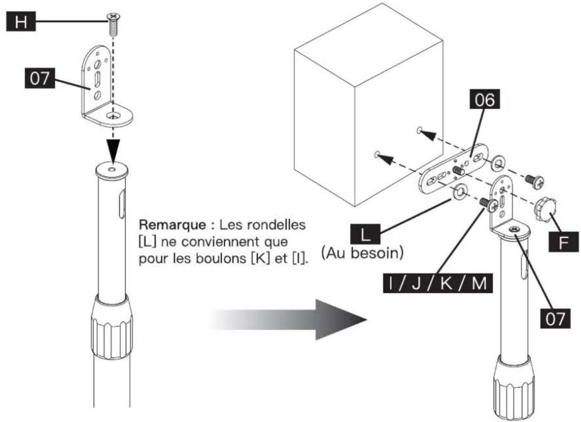 ErgoAV ERSSM2-01B - Étape 2 Assembler le pilier à la base - 6