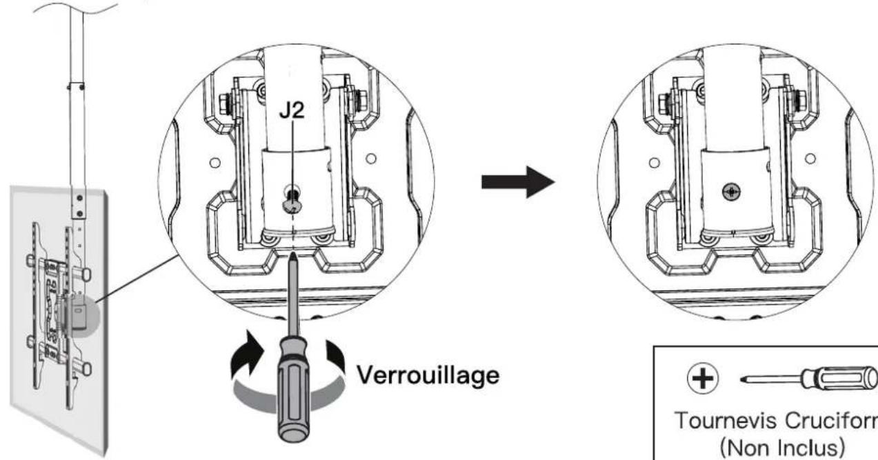 ErgoAV ERMCL1-01B - Étape 6 Fixer le Téléviseur au support avant - 3