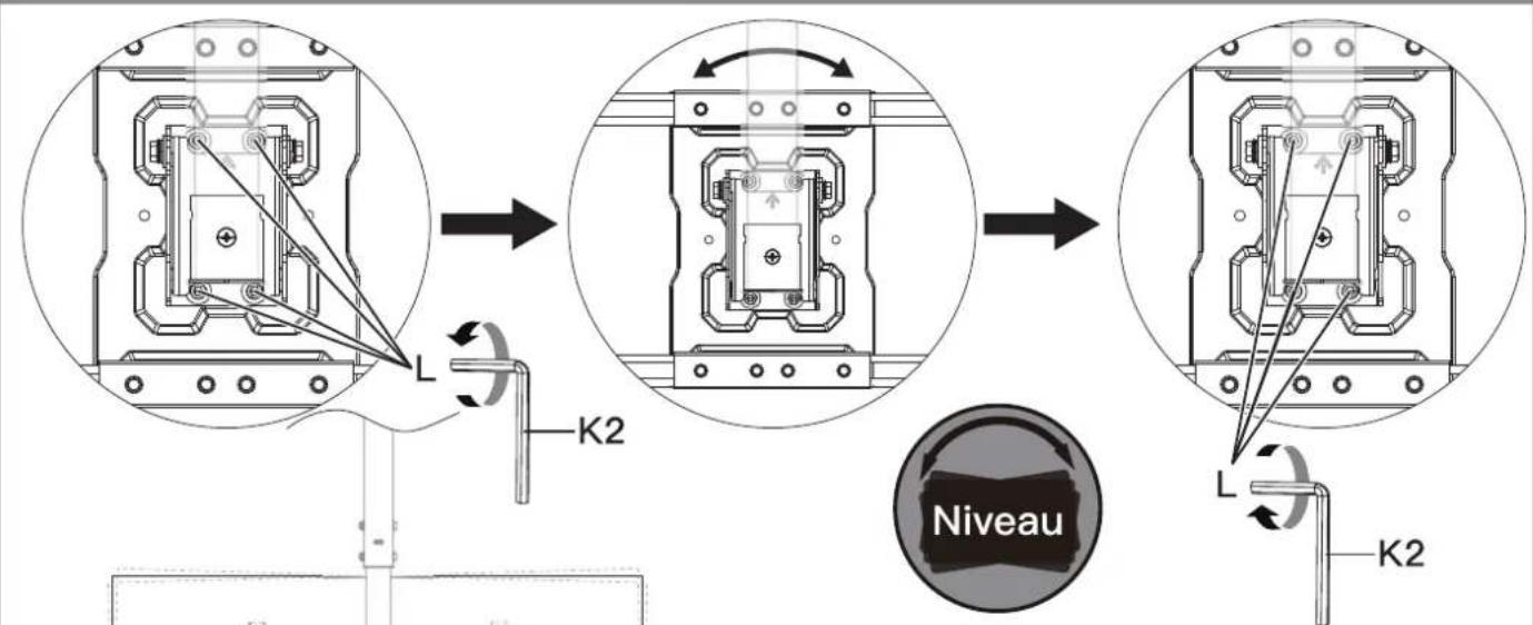 ErgoAV ERMCL1-01B - Ajustement pour les plafonds non nivelés - 3