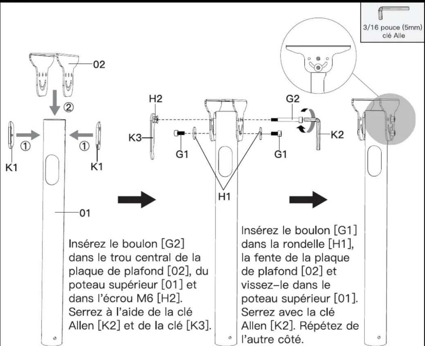 ErgoAV ERMCL1-01B - Pièces et Matériels Fournis pour la Étape 2 - 8