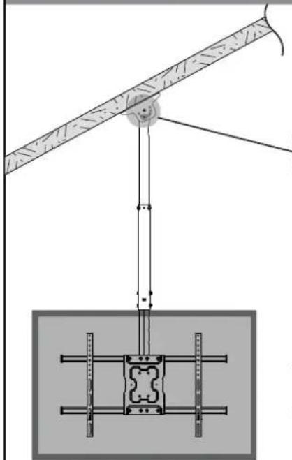 ErgoAV ERMCL1-01B - Ajustement pour les plafonds non nivelés - 1