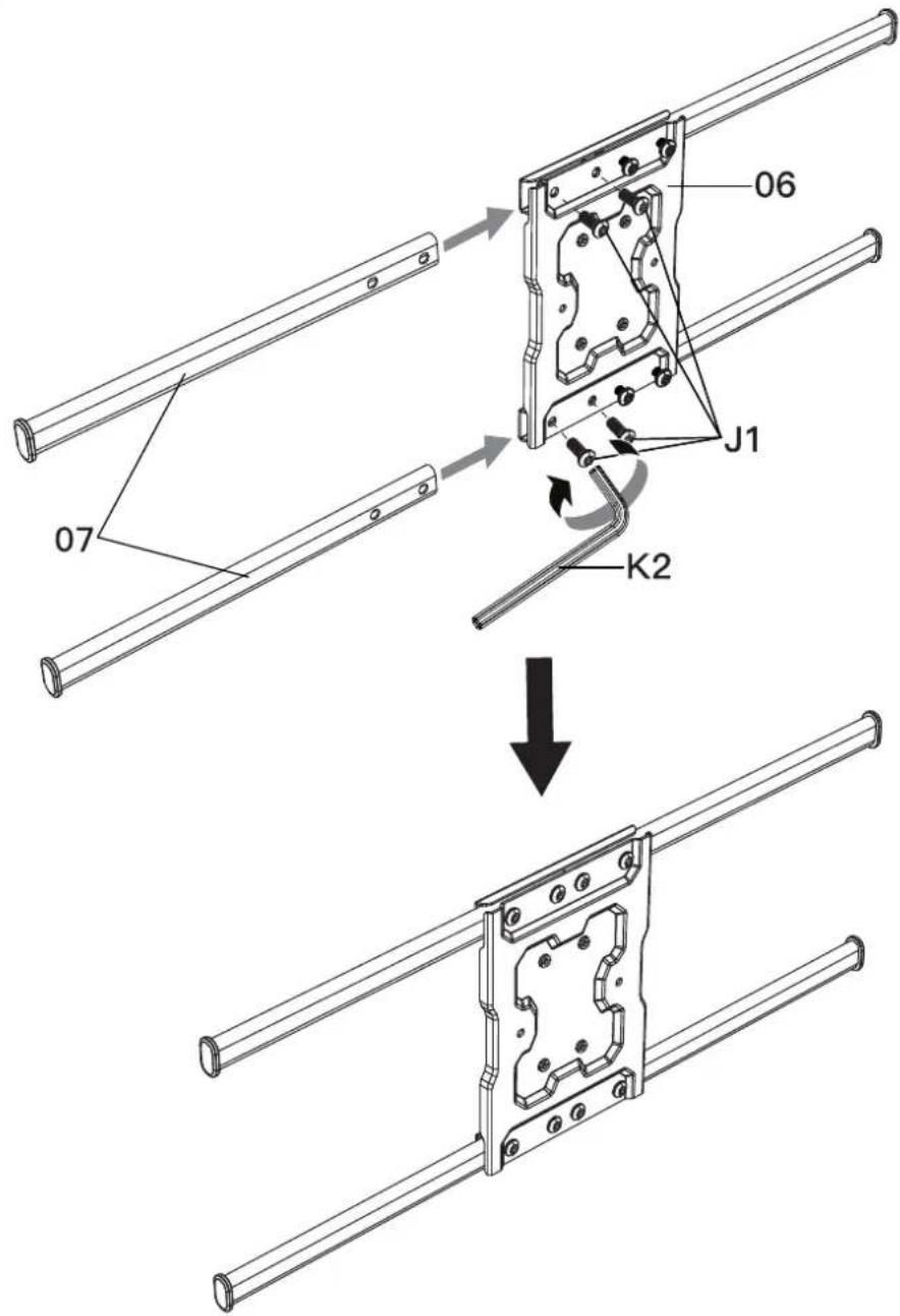 ErgoAV ERMCL1-01B - Étape 4 Assemblez le support avant - 1