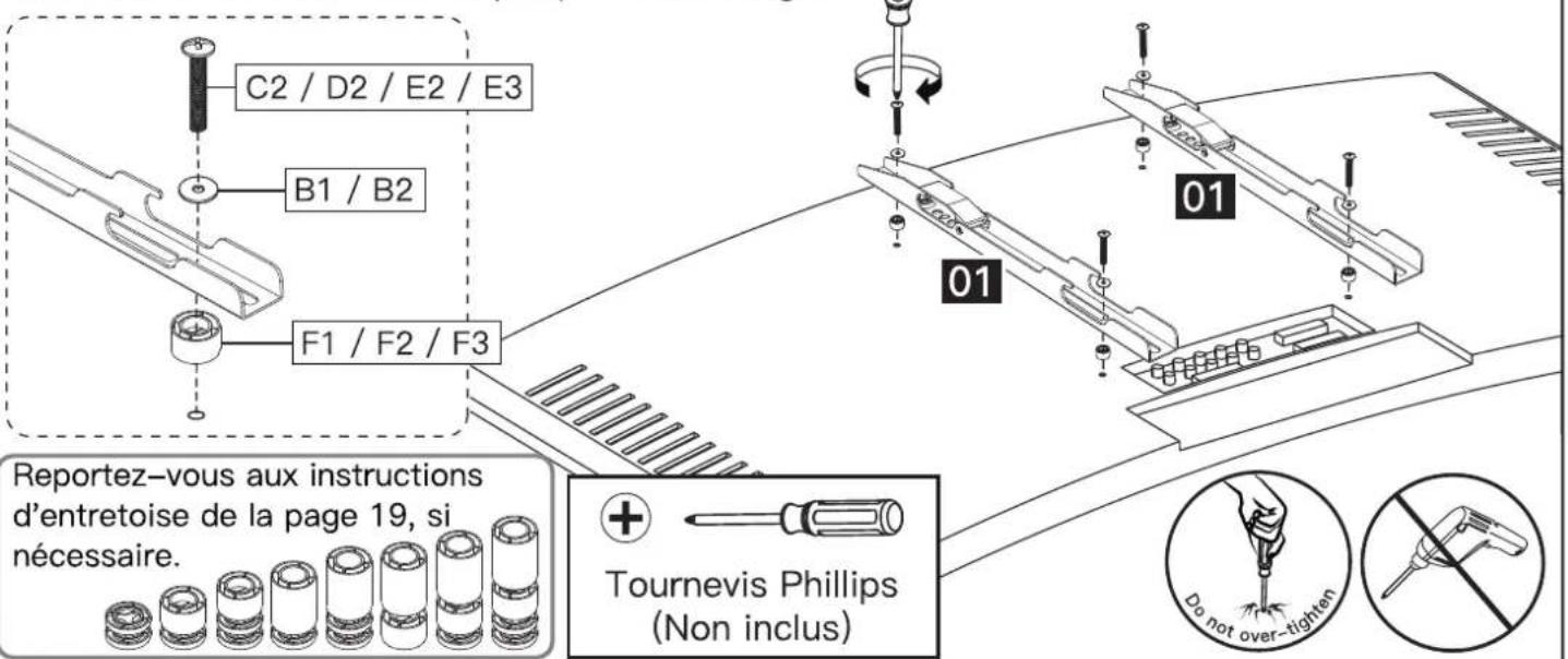 ErgoAV ERMSL1-01B - Option B (pour un téléviseur à dos arrondi) - 1