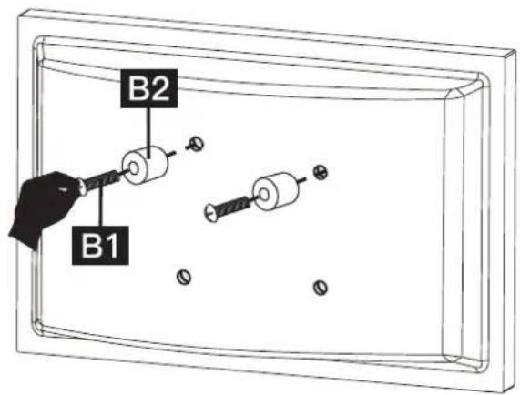 ErgoAV ERDGM2-01B - Option B (pour moniteur à dos incurvé) - 1