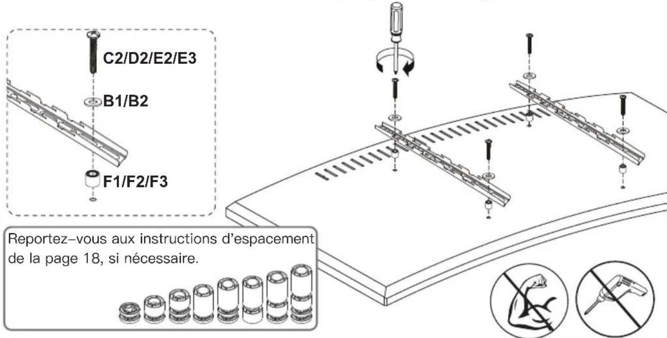 ErgoAV ERTSL1-01B - Option B (pour les téléviseurs à dos incurvé) - 1