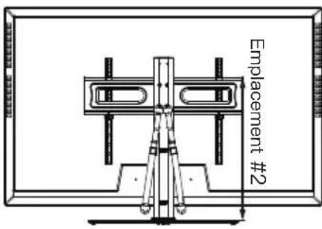 ErgoAV ERTSL1-01B - Étape 3 raccordement de la plaque TV [M] au pilier de support [P]. - 3