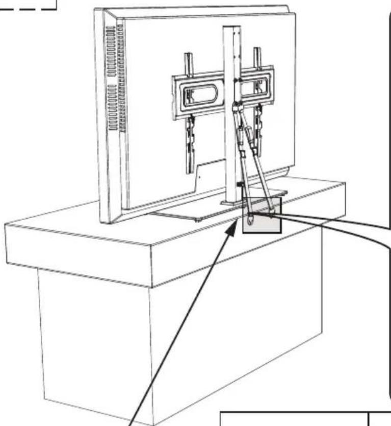 ErgoAV ERTSL1-01B - Step 6A For Wooden Table furniture Installation - 2
