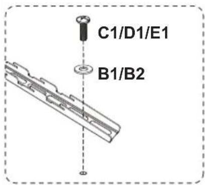 ErgoAV ERTSL1-01B - Sélectionnez les vis pour le téléviseur. - 6