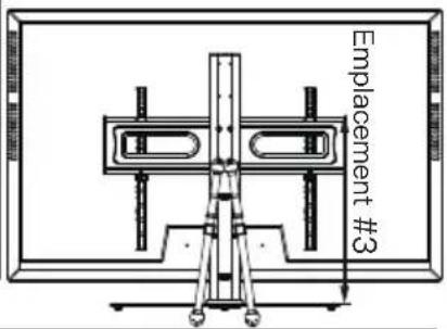 ErgoAV ERTSL1-01B - Étape 3 raccordement de la plaque TV [M] au pilier de support [P]. - 4