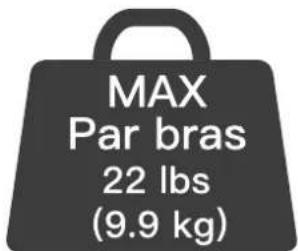 ErgoAV ERDAS1-01B - Restrictions de poids - 1