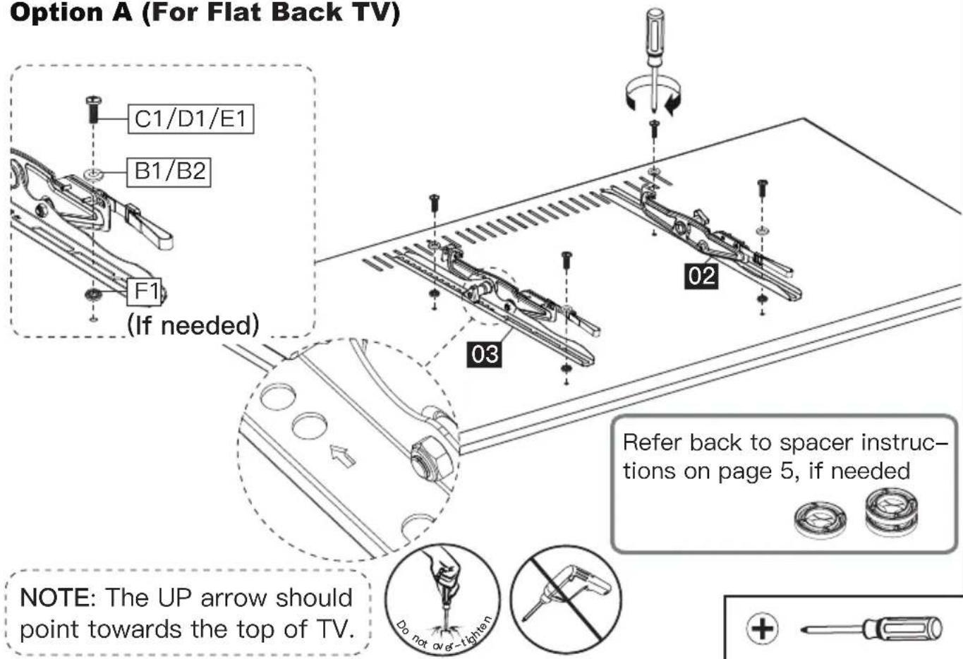 ErgoAV ERMTL1-01B - Select TV Bolts - 7