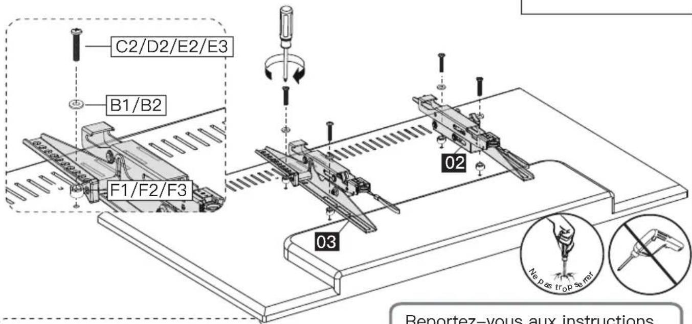 ErgoAV ERMTX1-01B - Option C (pour un téléviseur avec une surépaisseur) - 3