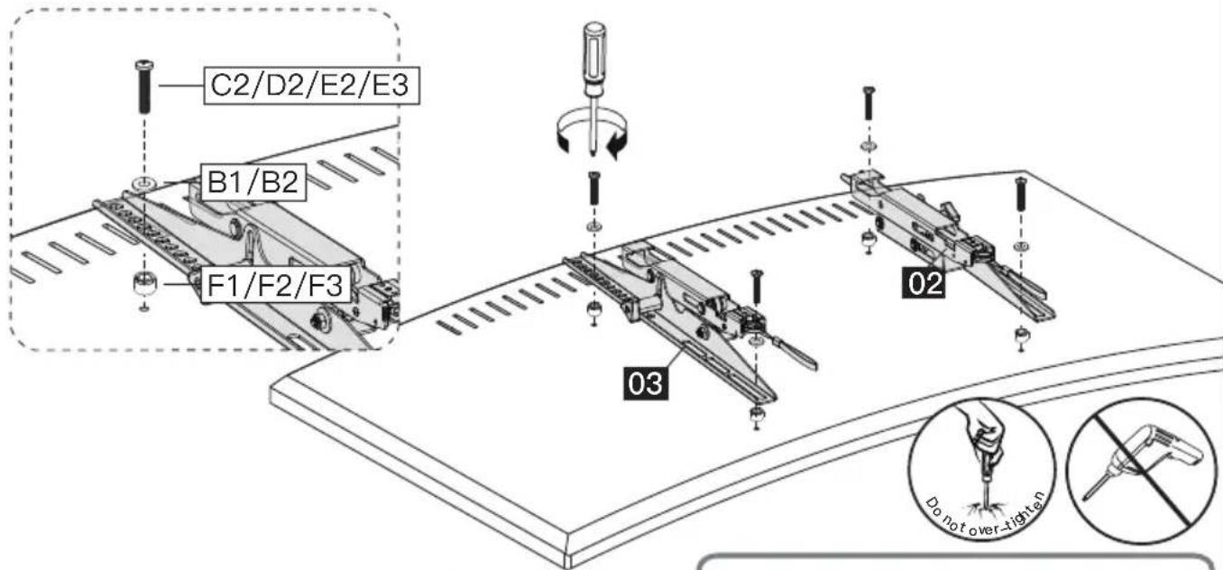ErgoAV ERMTX1-01B - Option B (For curved back TV) - 1