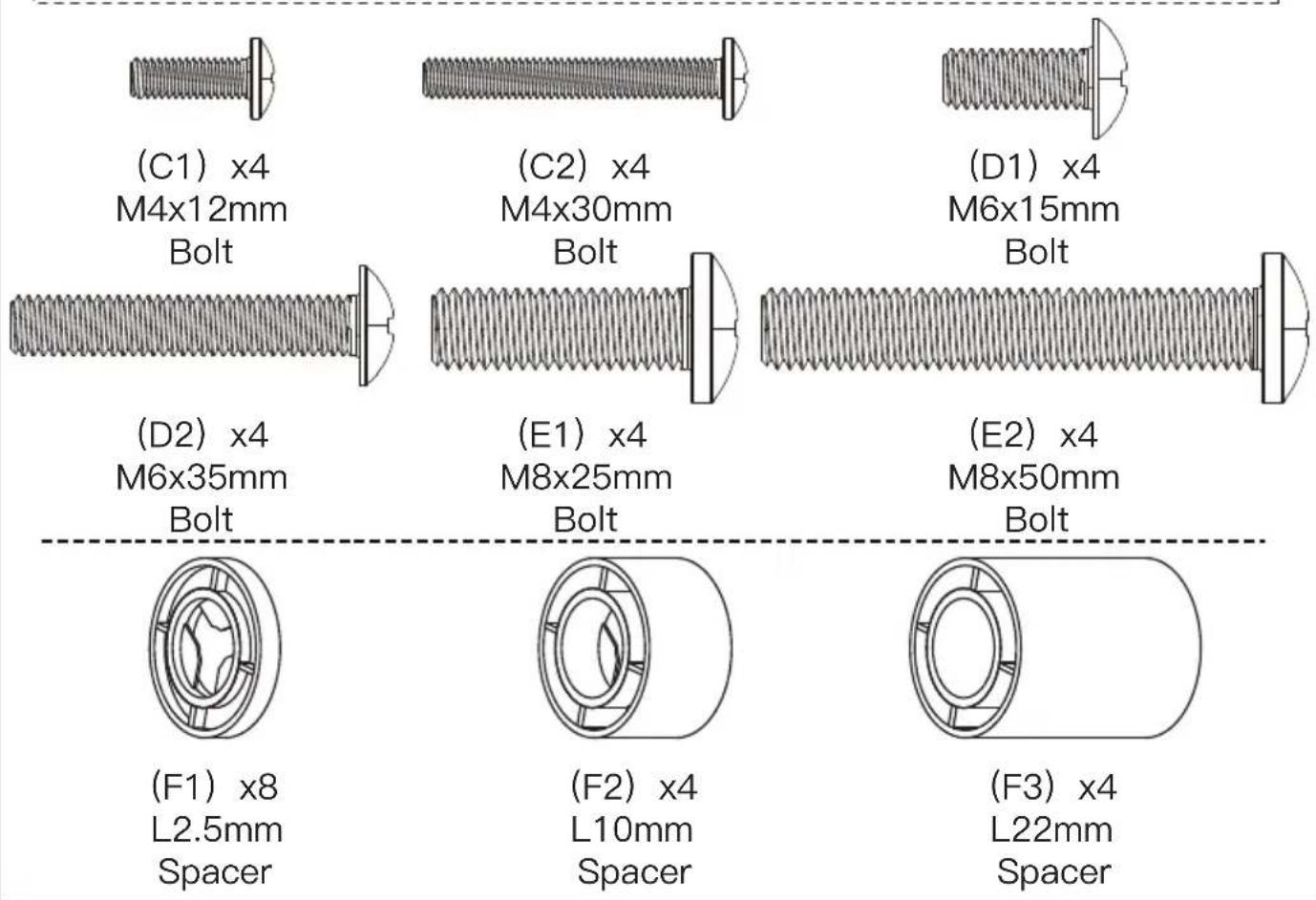 ErgoAV ERTSM1-01B - Supplied Parts and Hardware - 4