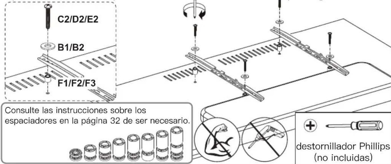 ErgoAV ERTSM1-01B - Opción C (para televisores con un respaldo grande) - 1