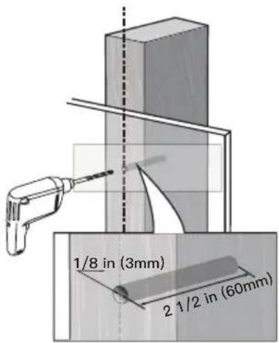 ErgoAV ERTSM1-01B - For Wooden Stud Installation - 5