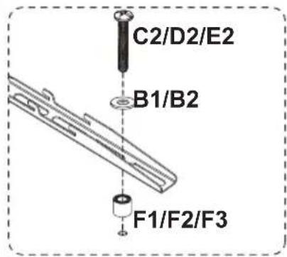 ErgoAV ERTSM1-01B - Option B (For Curved Back TV) - 1