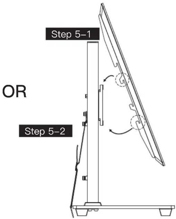 ErgoAV ERTSM1-01B - Step 5 Attach TV to the TV Plate [M] and Manage the Wires - 3