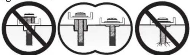ErgoAV ERTSM1-01B - Select TV Bolts. - 2
