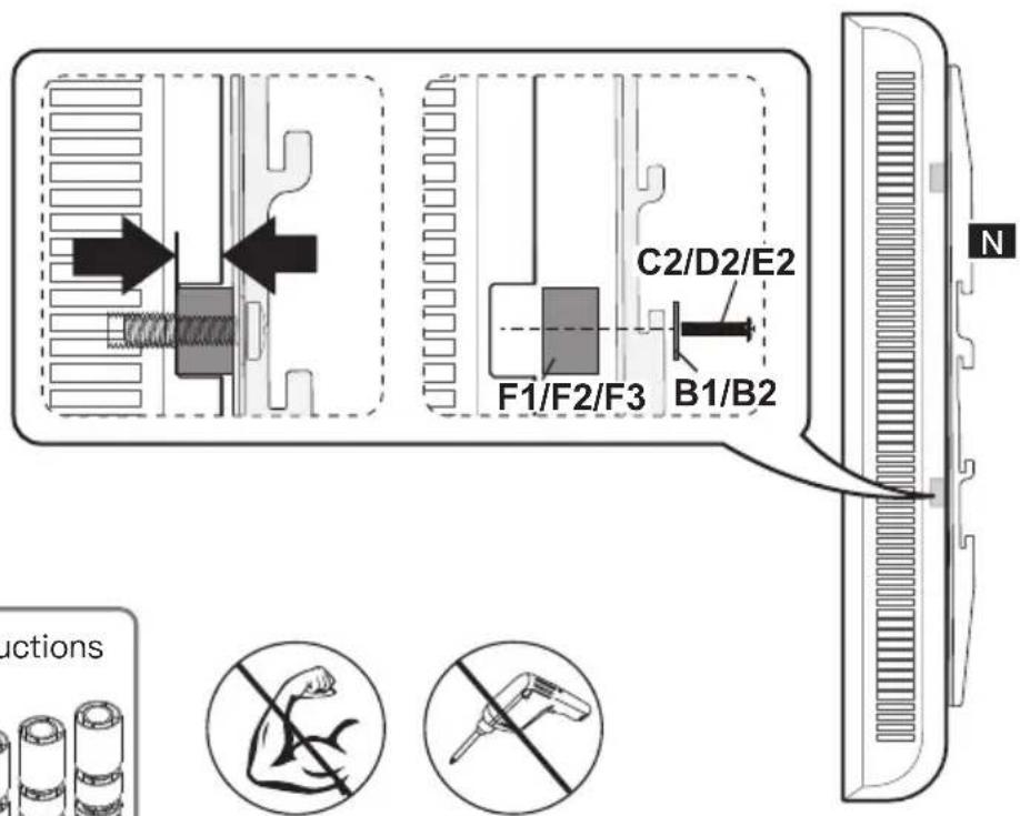 ErgoAV ERTSM1-01B - Option E (For Recessed Holes) - 1