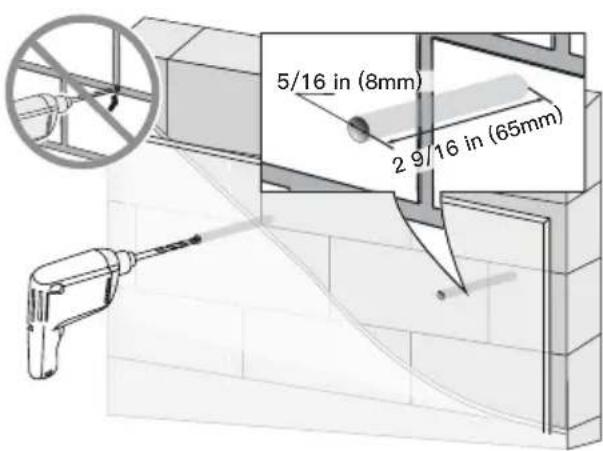ErgoAV ERTSM1-01B - Step 6C For Solid Concrete or Concrete Block Installation - 3