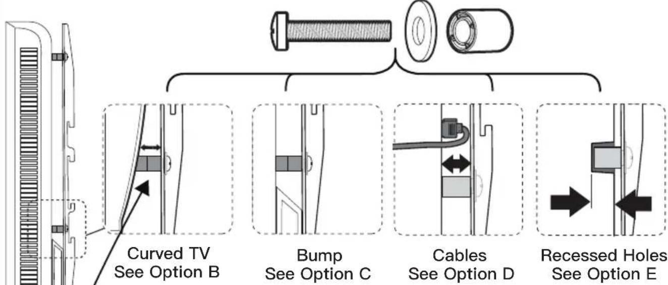 ErgoAV ERTSM1-01B - Select TV Bolts. - 3
