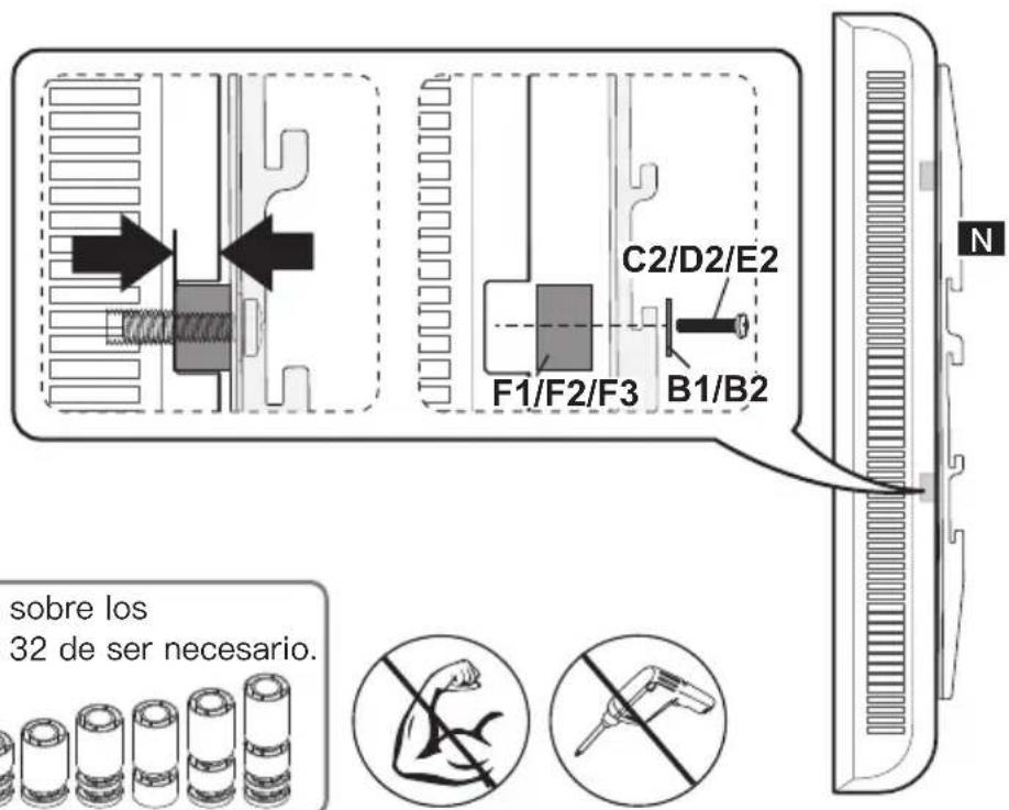 ErgoAV ERTSM1-01B - Opción E (para agujeros invertidos) - 1