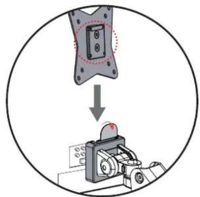 ErgoAV ERDGM1-01B - Étape 3 Fixez la plaque du moniteur au monitreur - 4