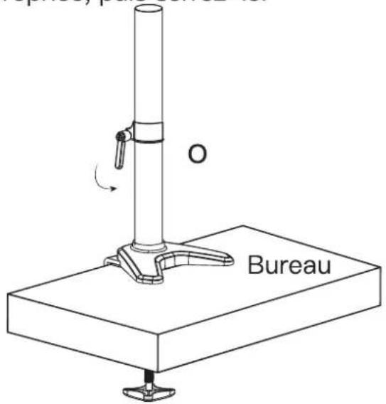 ErgoAV ERDGM1-01B - Étape 2 Fixez le bras au pilier - 1